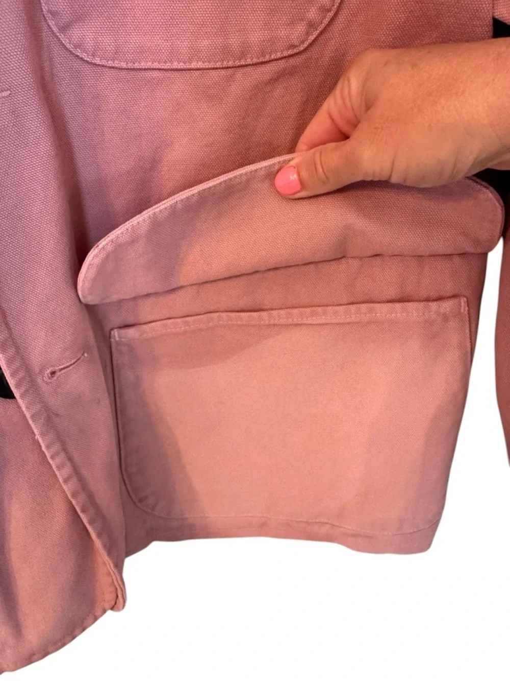 Zara relaxed fit washed jacket pink mens (Medium) - Picture 5 of 8